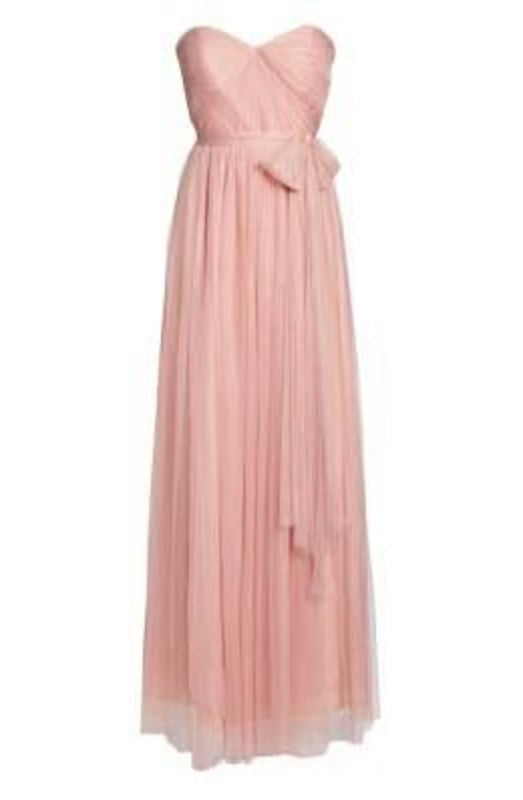 Jenny Yoo Annabelle Convertible Tulle Gown In Pink Size 6